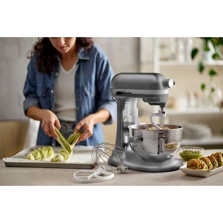 Кухонная машина KitchenAid Heavy Duty 5KSM55SXXECU с подъемной чашей 5.2 л серебристая (5KSM55SXXECU) - фото 13