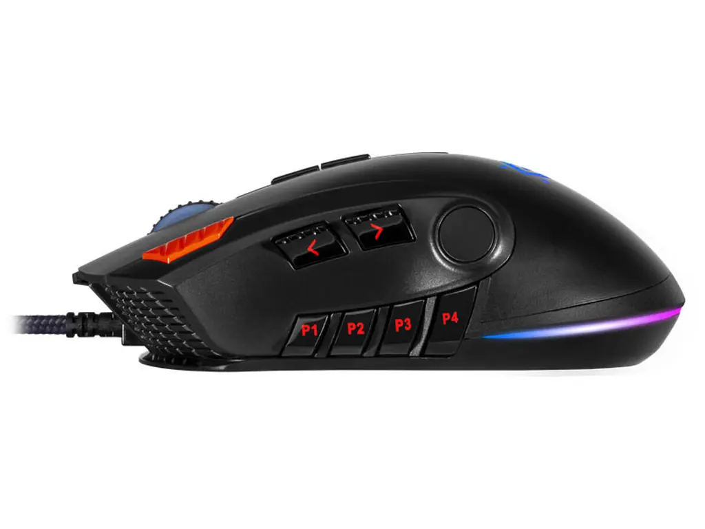 Ігрова миша Defender Oversider GM-917 RGB (12000dpi) 12 кнопок (Чорна) - фото 5