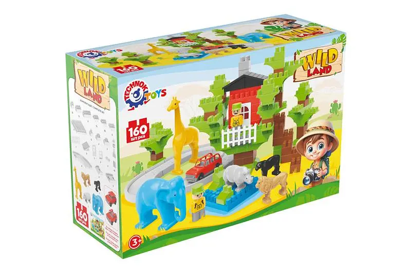 Конструктор блоковий 1119 "Wild Land" 160елм. в коробці ТЕХНОК