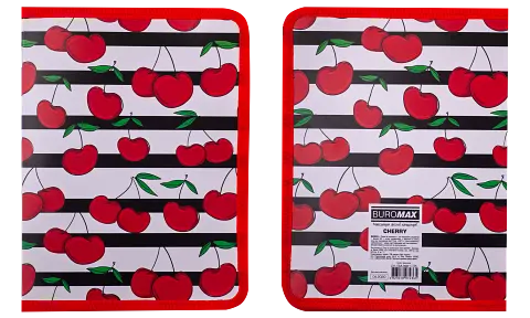 Папка на молнии Buromax Cherry, В5, красный (BM.3961-05) - фото 3