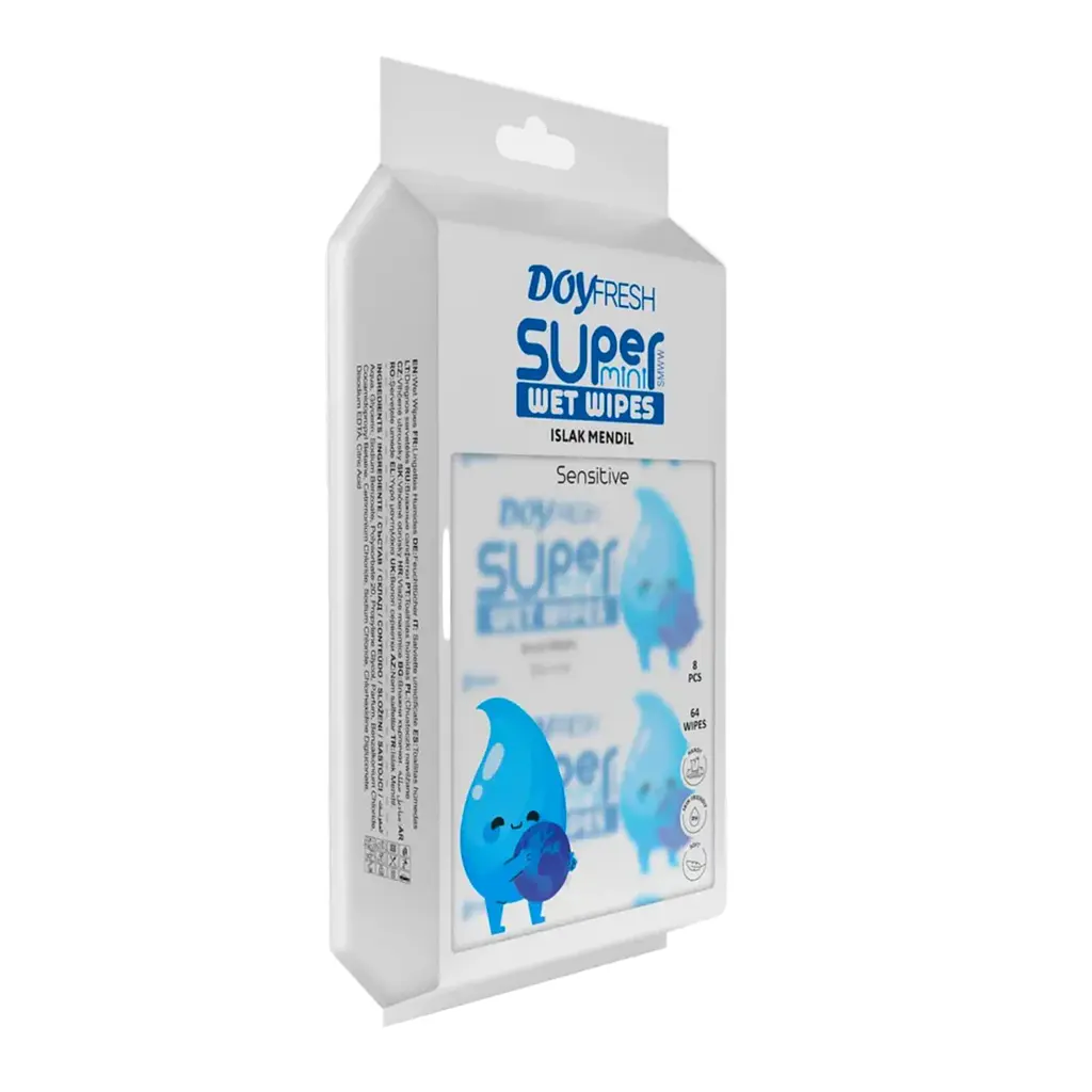 Серветки вологі Doy fresh Sensetive 8*8 шт. білі - фото 2