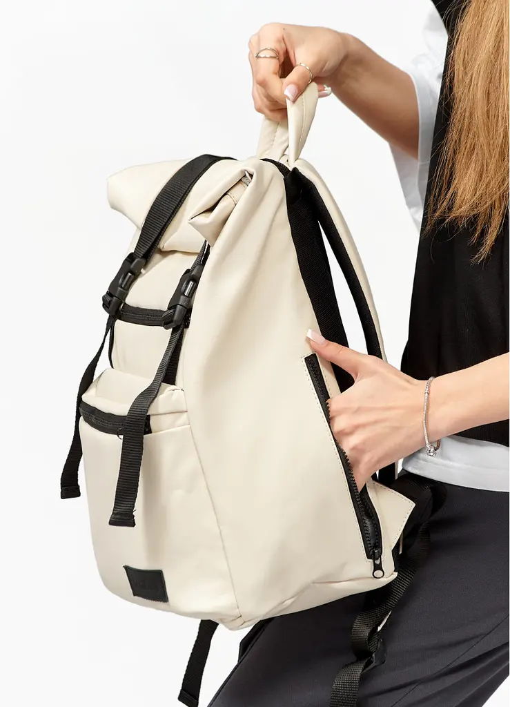 Рюкзак Sambag унисекс RollTop LTT бежевый 43 х 31 х 14 см (24238011) - фото 5
