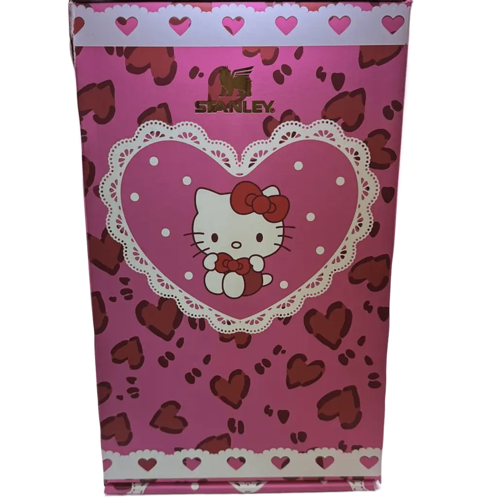 Термос термочашка Stanley Quencher H2.0 Tumbler Світиться у темряві 1,18 л Hello Kitty Pink Love Edition KT7001978 - фото 10