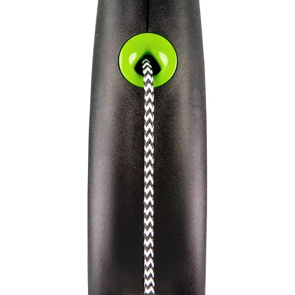 Рулетка Flexi Black Design для собак трос розмір XS 3 м зелена - фото 2