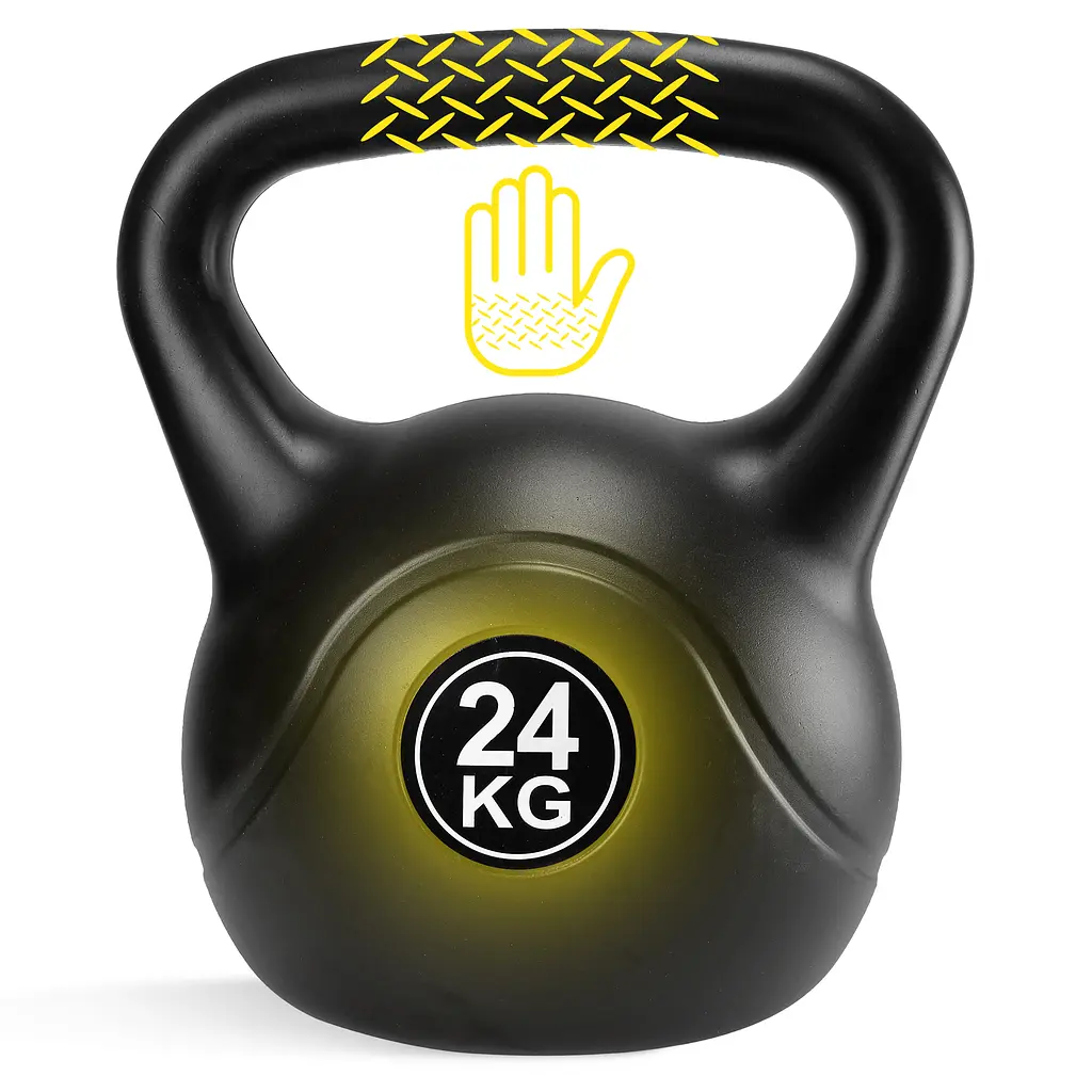 Гиря виниловая Cornix 24 кг XR-0434 Black - фото 4