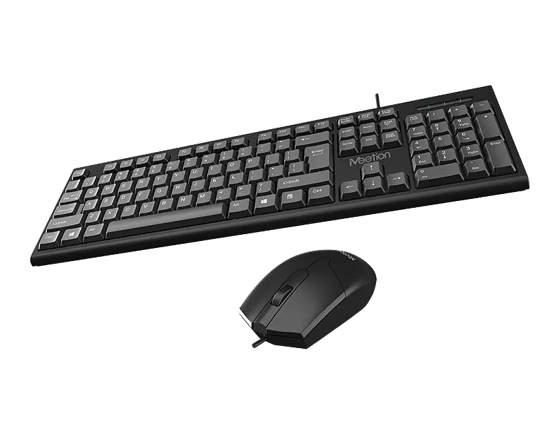 Набор комбо 2-в-1 клавиатура мышь MeeTion MT-C100 Keyboard and Mouse USB Corded RU/EN раскладки - фото 5