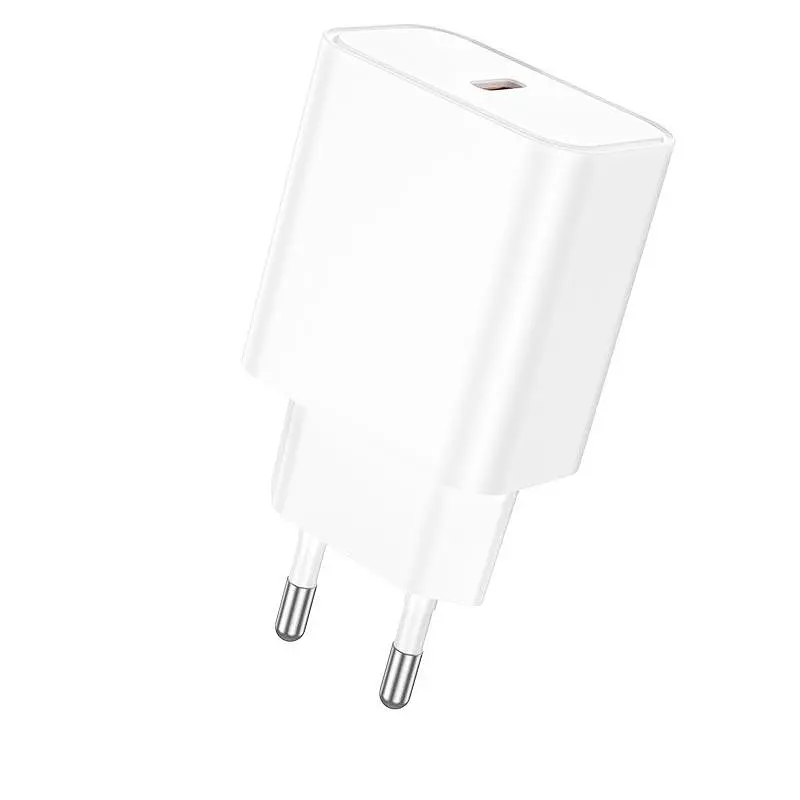 Адаптер мережевий BOROFONE Power single port charger BA71A 1Type-C 20W чорний - фото 8