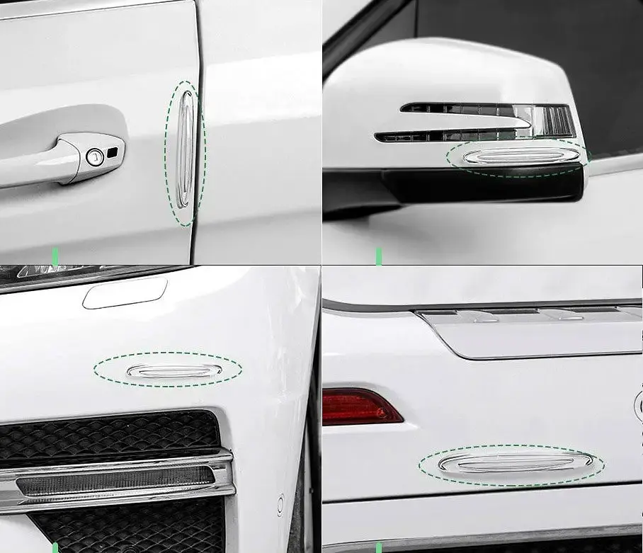 Захисні смужки накладки для автомобіля Baseus Streamlined car door bumper strip CRFZT-02 4 шт. - фото 5