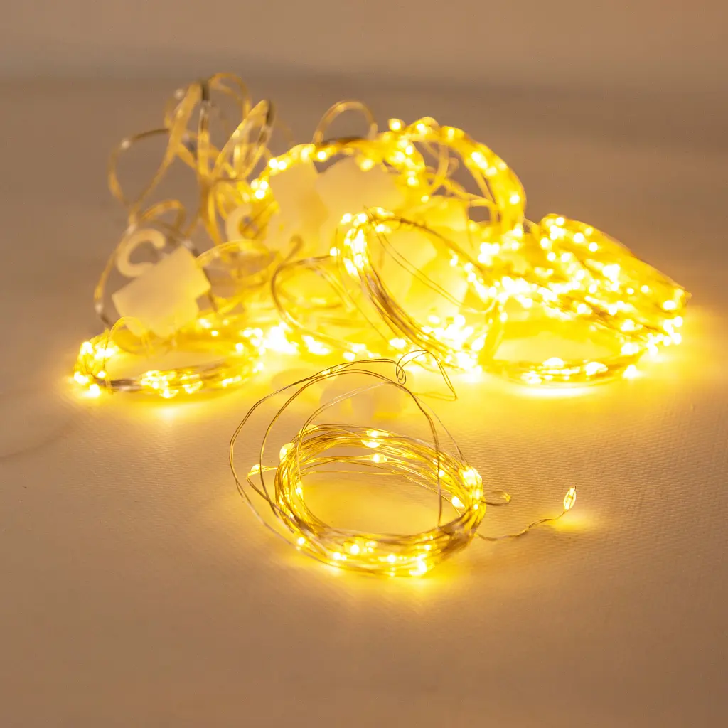 Гірлянда Chomik Штора" 150 LED теплий білий, 3x1,5 м, USB, з пультом, IP20, від мережі (5900779898479) - фото 4