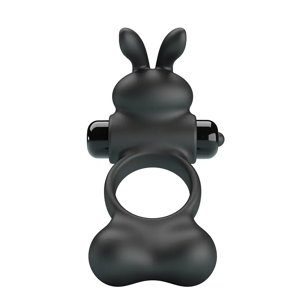 Ерекційне кільце Pretty Love Vibrant Penis Ring Yusuf Black - фото 3