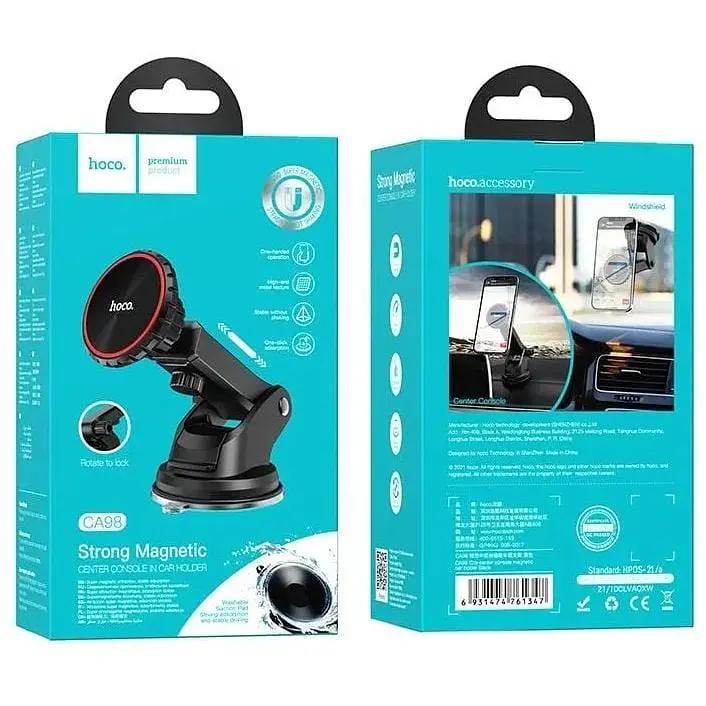 Тримач HOCO City center console magnetic car holder CA98 - фото 9