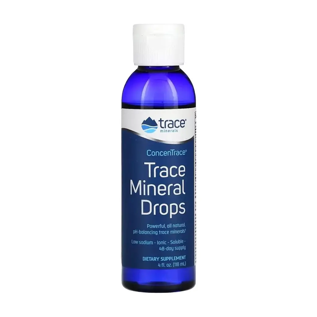 Мінерали Trace Minerals Полный спектр микроэлементов в каплях, ConcenTrace, Full Spectrum, (TMR-00006)