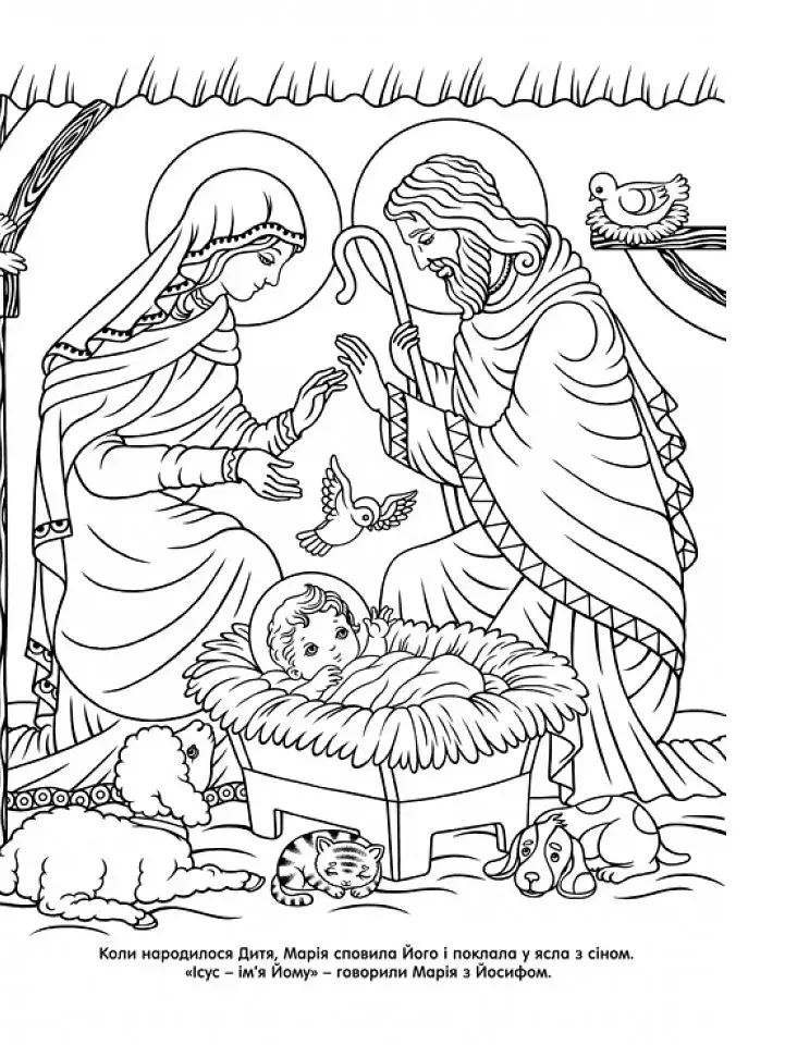 Різдвяна шопка з наліпками + розмальовки - фото 3