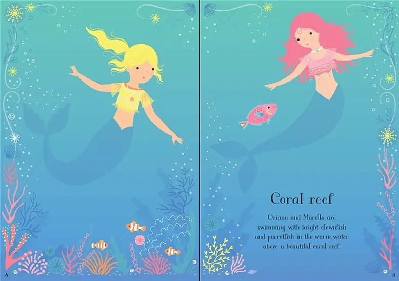 Little Sticker Dolly Dressing Mermaid – Fiona Watt, англ. мова (9781474921855) - фото 4