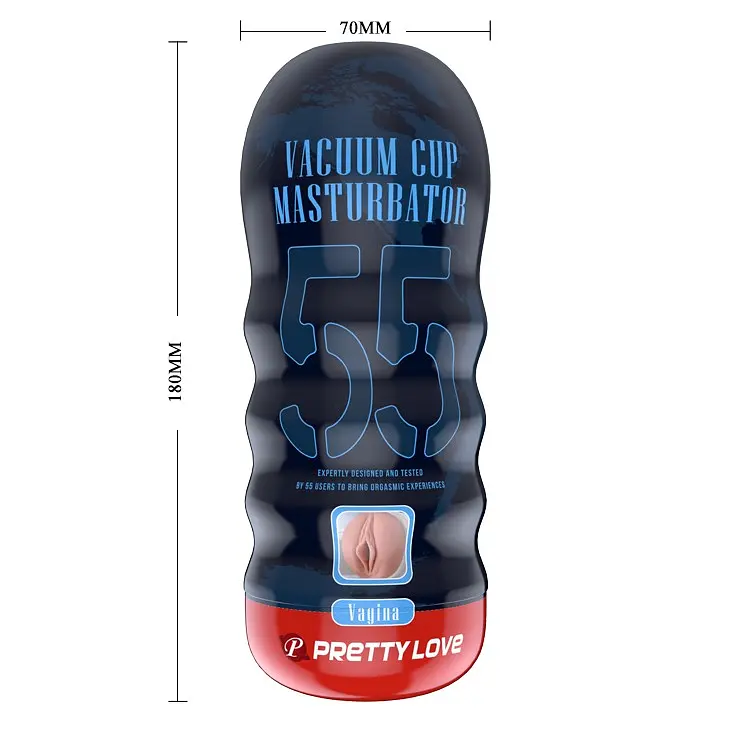 Мастурбатор Pretty Love Vacuum Cup 55 Vagina телесный - фото 9