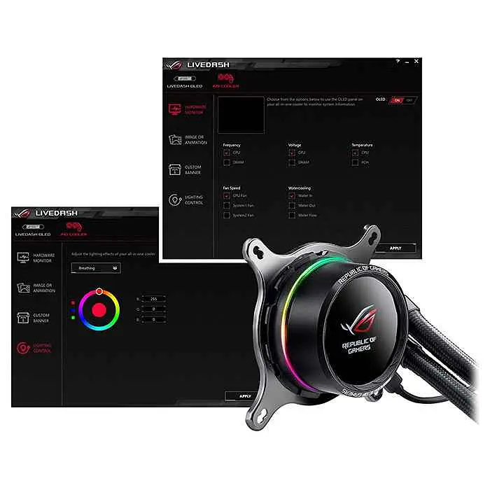 СВО ASUS ROG Ryuo Aura OLED 120 (90RC0010-M0UAY0) - фото 3