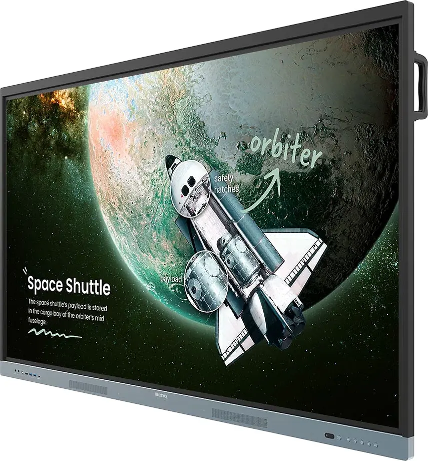Інтерактивна панель BenQ 65` RE6504A, IPS, UHD, 8Гб/ 32Гб, колонки, кріплення, чорна - фото 3