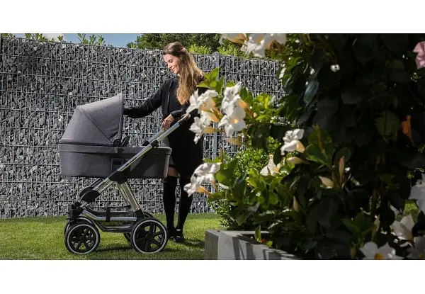 Универсальная коляска 2 в 1 ABC Design TURBO 4T Diamond Collection Asphalt серая (1200144/1907) - фото 7
