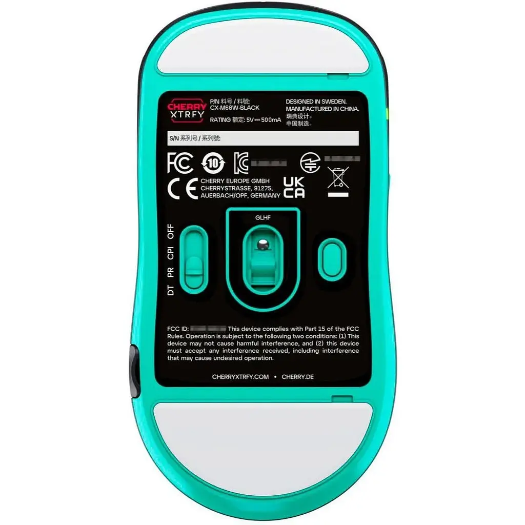Миша Cherry Xtrfy M68 Wireless Black (CX-M68W-BLACK) [128220] - фото 7