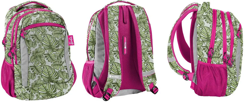 Рюкзак жіночий Paso Barbie Tropical Leaves BAL-2808 25L Різнокольоровий - фото 4