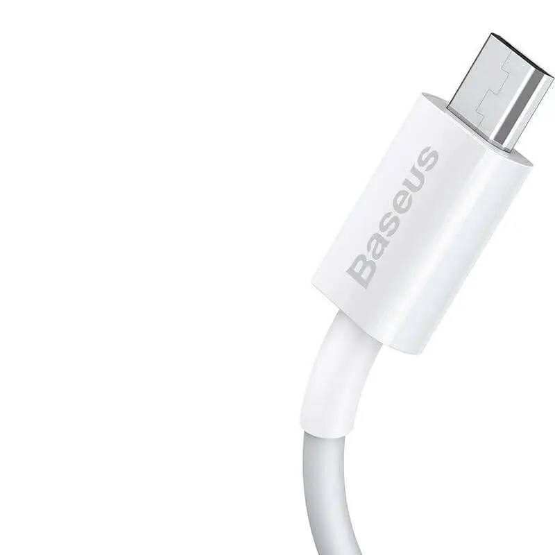 Кабель Baseus Superior Series Fast Charging Data Cable USB to Micro 2A 1 м Белый - фото 3