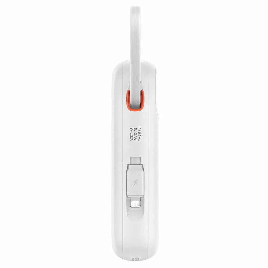 Повербанк Baseus QPow2 Dual-Cable 10000 mAh 22.5W (P10055001222-B1) White - фото 4