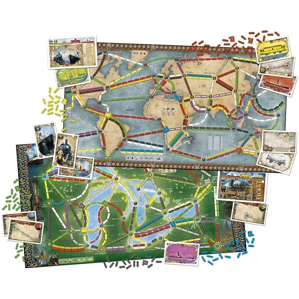 Настільна гра Lord of Boards Квиток на поїзд: Рейки та вітрила (Ticket to Ride: Rails & Sails) українська (LOB2333UA) - фото 2