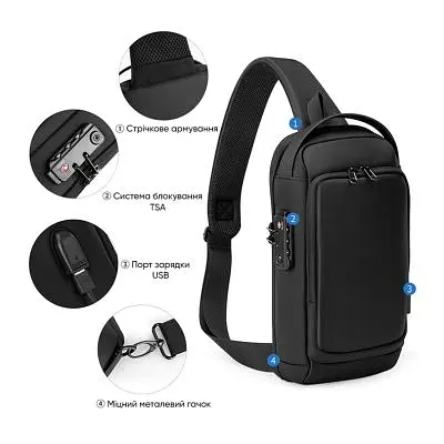 Рюкзак для ноутбука Porto 10" RNC-4043 Black (RNC-4043BK) - фото 4