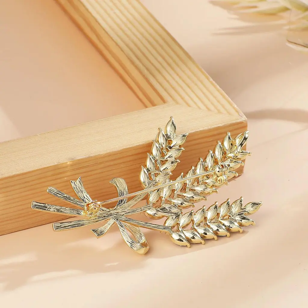 Брошь пшеница золотистая три колоски колосок символ Украины - фото 4