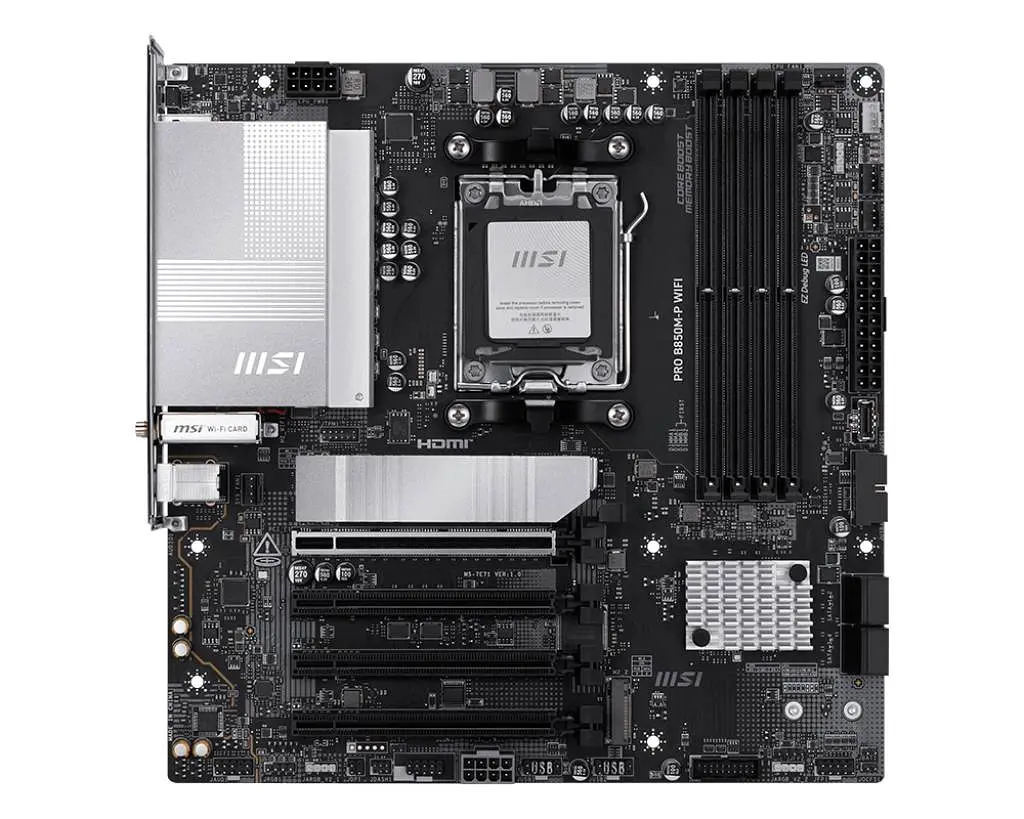 Материнська плата MSI Pro B850M-P WiFi Socket AM5