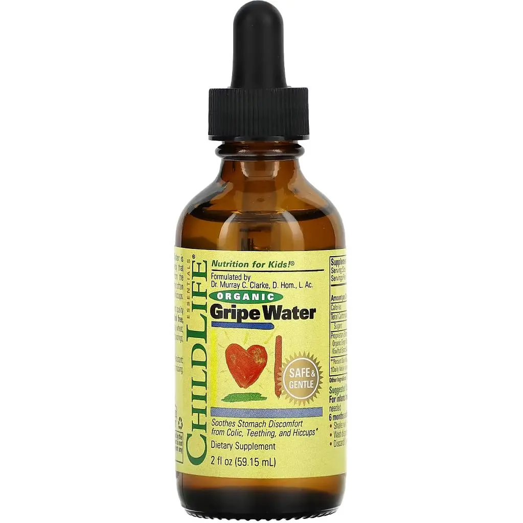 Кропова вода для немовлят ChildLife Essentials Organic Gripe Water органічна 59 мл - фото 2