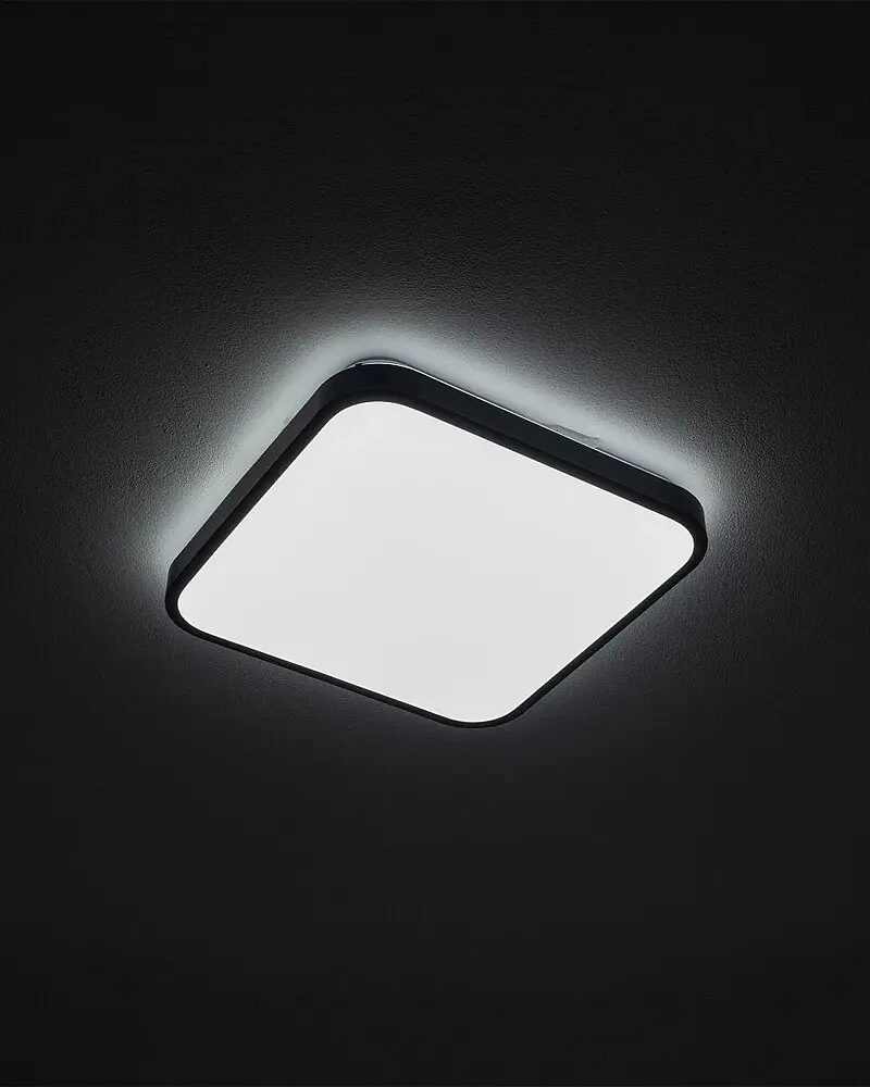 Светильник потолочный Nowodvorski 10984 Agnes Square LED PRO 1x16W 4000K 1300Lm IP44 черный - фото 2