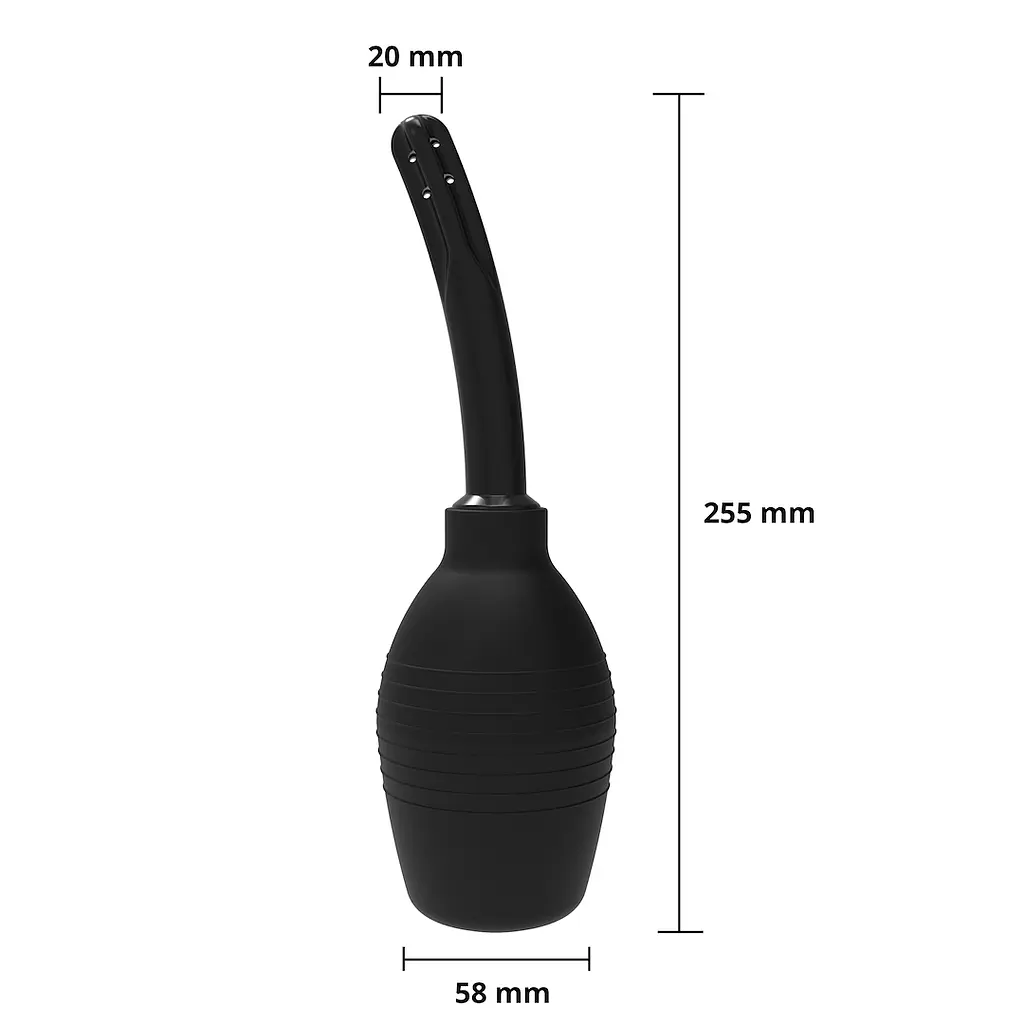 Анальний душ Erospace Wild Play C4 310 мл (чорний) - фото 5