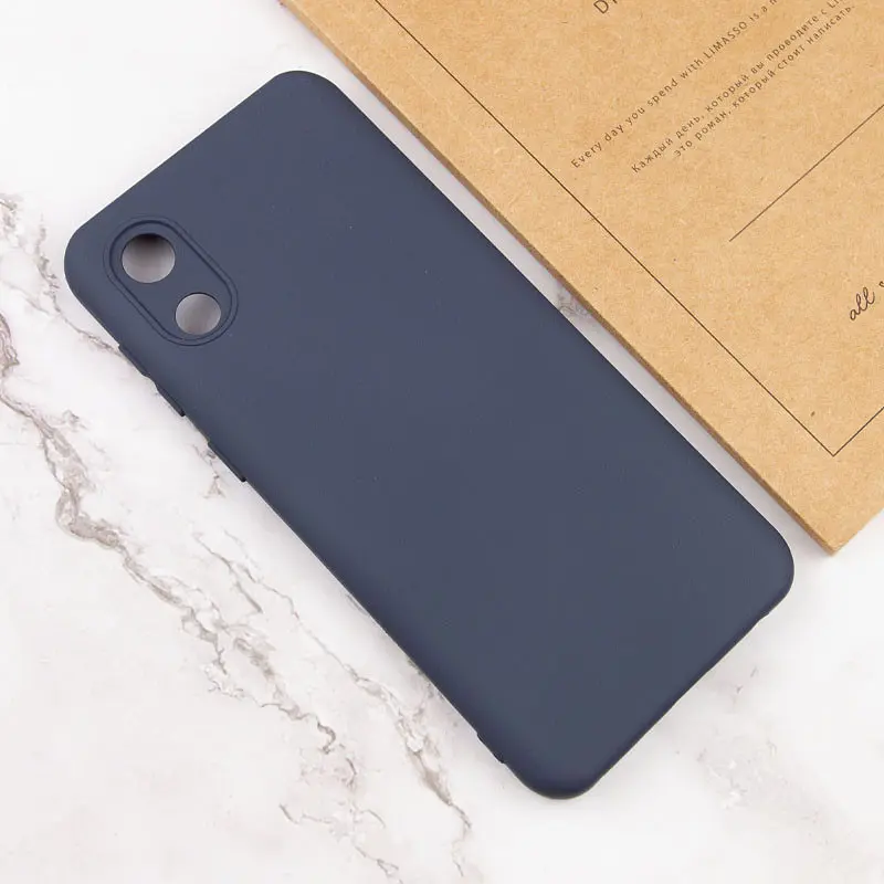 Чохол Silicone Cover Lakshmi Full Camera (A) для Samsung Galaxy A03 Core Синій / Midnight Blue - фото 4