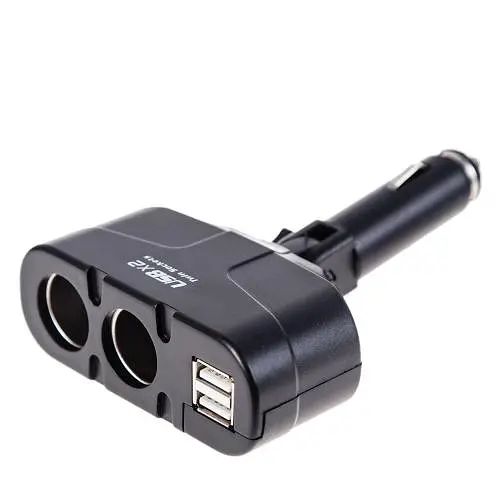 Автомобільний розгалужувач прикурювача VOIN 2 виходу 2USB 2400mA 12/24V Кутовий (WF-0668/003) - фото 5