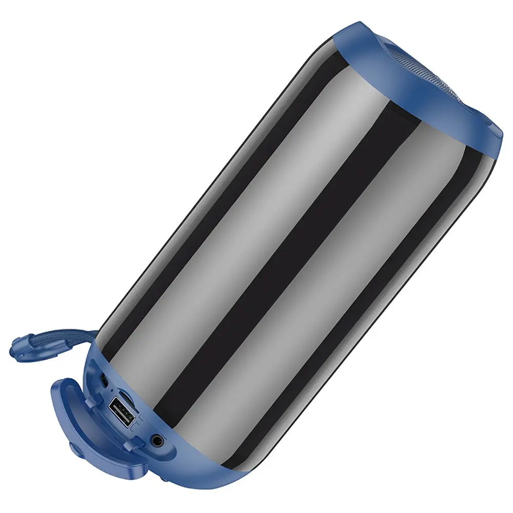 Портативна bluetooth колонка Borofone BR33 TWS з LED підсвічуванням синій - фото 3