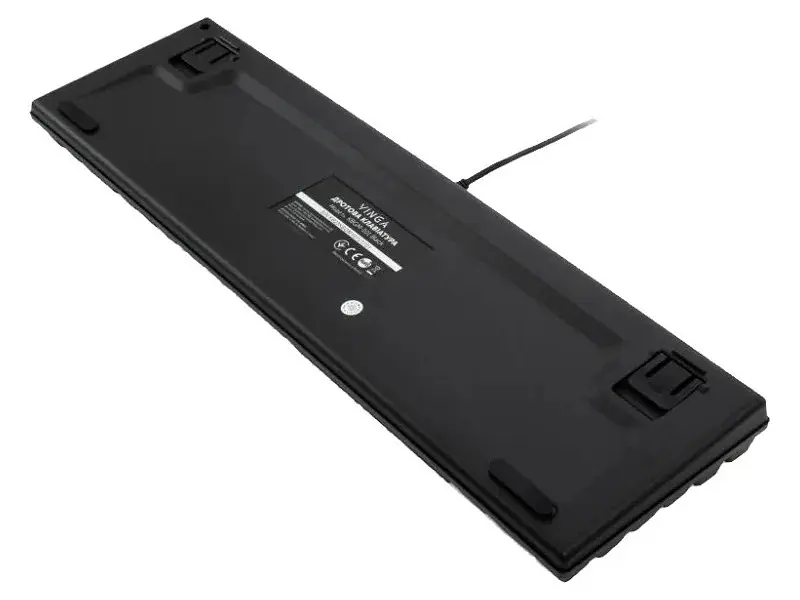 Клавіатура Vinga KBGM-101 LED Red Switch USB Black - фото 7