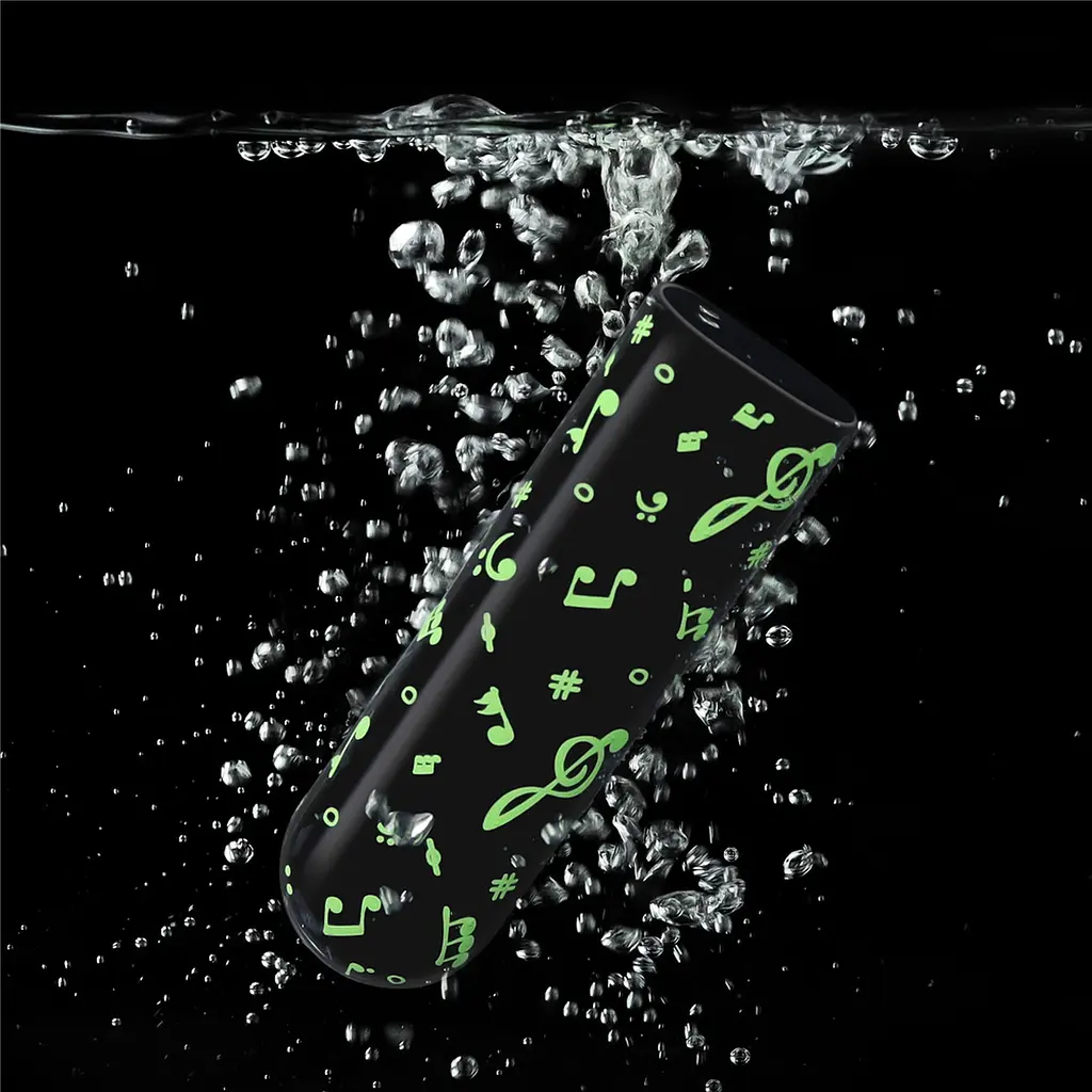 Вібратор для клітора Lovetoy Music Massager Glow In The Dark 8.5 см чорний - фото 13