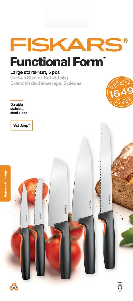 Набір кухонних ножів Fiskars Functional Form ™ 5 шт 1057558 - фото 3
