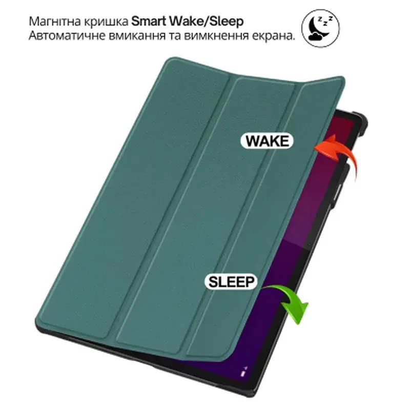 Чохол до планшета BeCover Smart Case Lenovo Yoga Tab 11 2025 (11.1") TB-710FU Dark Green (715094) - фото 5