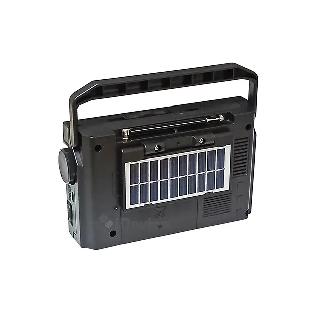 Радиоприемник Golon RX-BT329S с солнечной черной панелью - фото 5