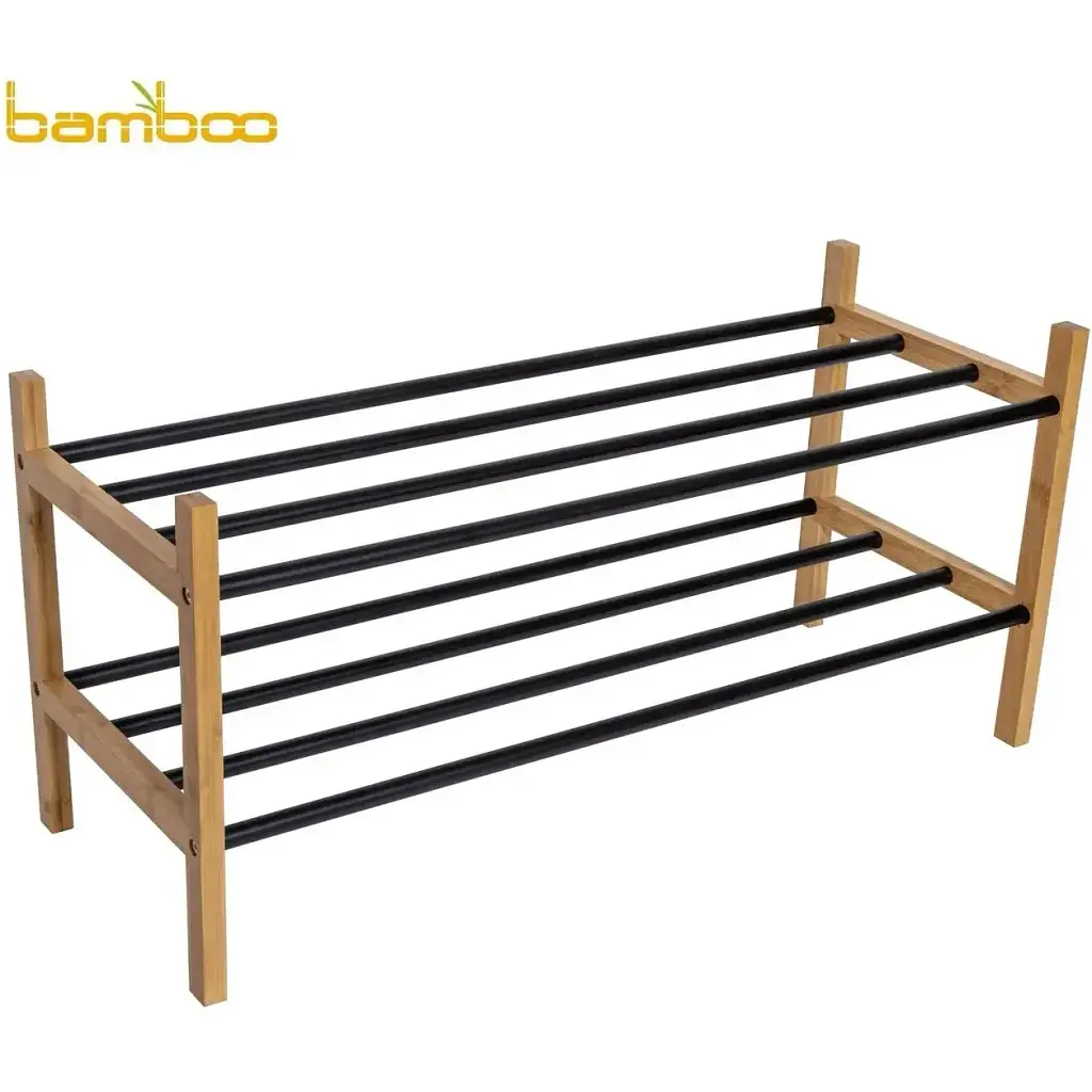 Полиця для взуття підлогова бамбукова Casa Si Shoe Rack Bamboo - фото 3