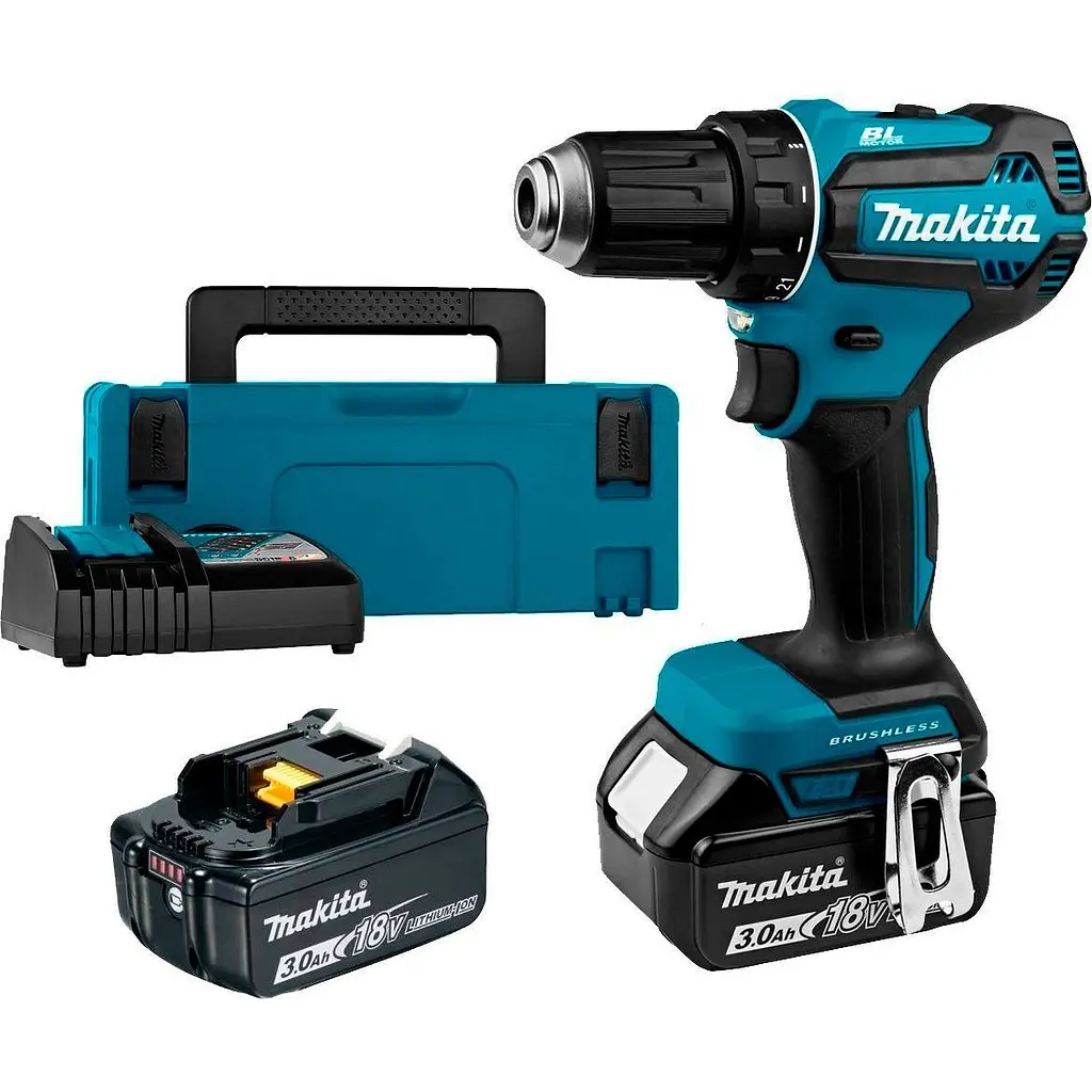 Дриль-шуруповерт Makita DDF485RFJ 18V 2x3Ah [89332] - фото 8
