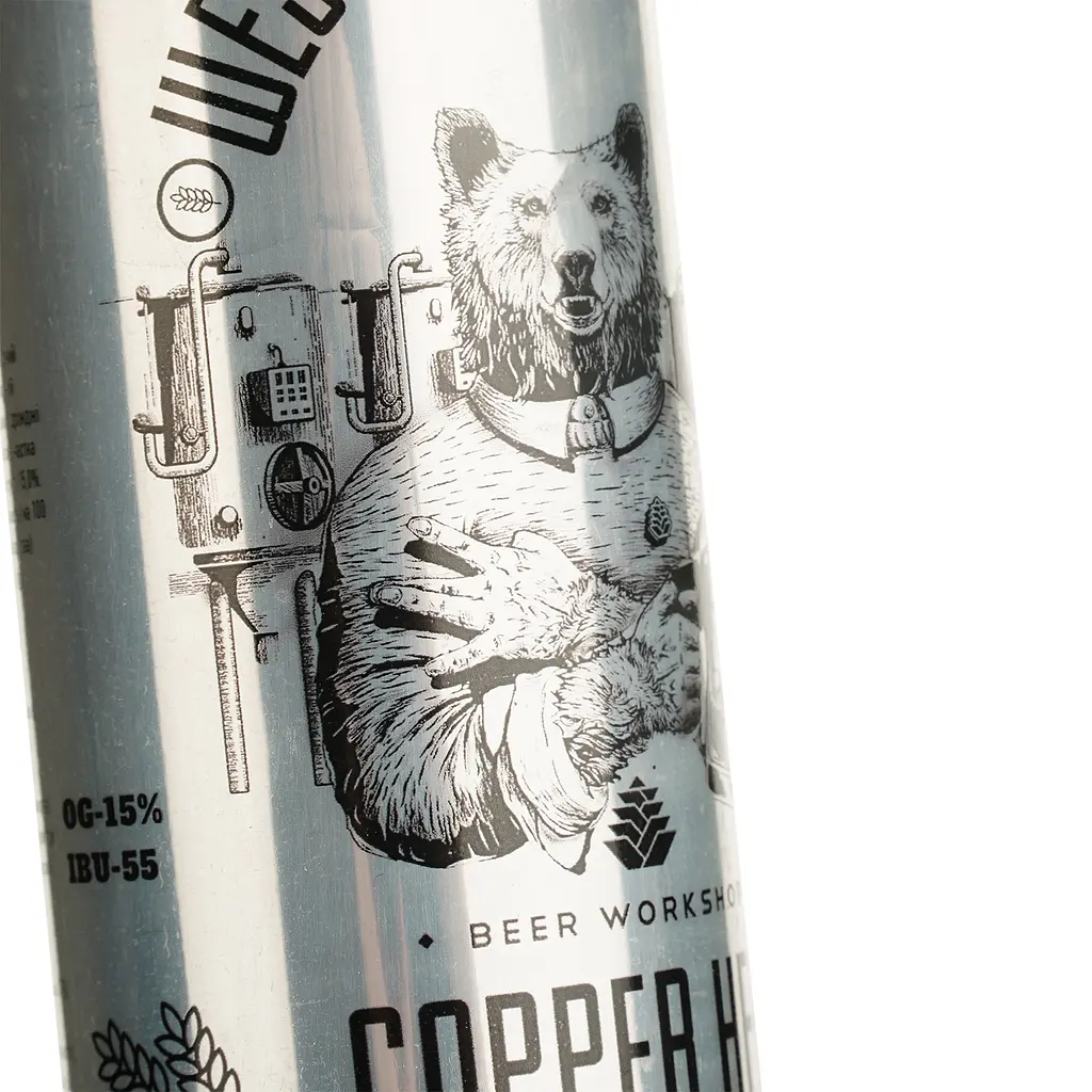Пиво Copper Head West Coast Blonde светлое нефильтрованное 6.5% 0.33 л ж/б - фото 4