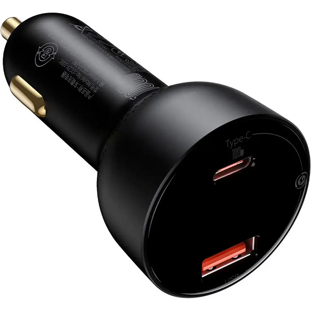 Автомобільний зарядний пристрій Baseus Superme Digital Display PPS USB-A/USB-C 100W [CCZX-01] [97051] - фото 2