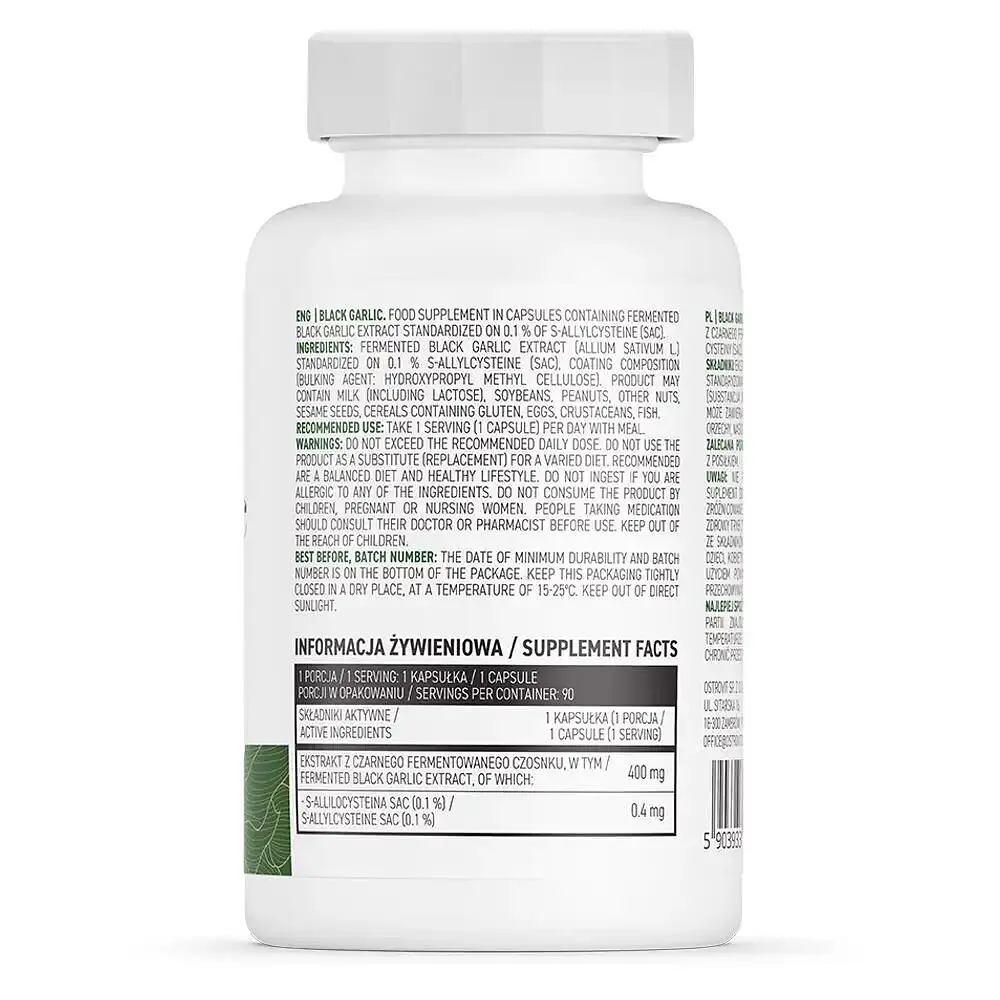 Натуральна добавка OstroVit Vege Black Garlic, 90 капсул - фото 2