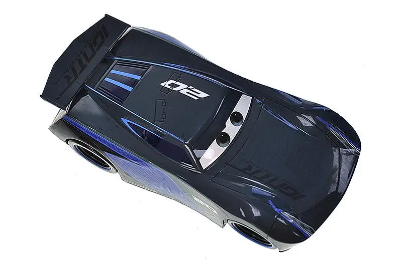 Іграшкова машинка гоночна з мультфільму Cars Jackson Storm світлозвукові ефекти 17616-42DD в коробці р.19х10х6см - фото 4