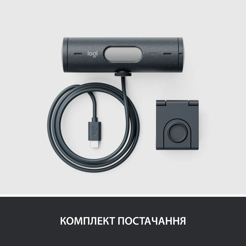 Веб-камера Logitech Brio 500 Graphite (960-001422) - фото 2