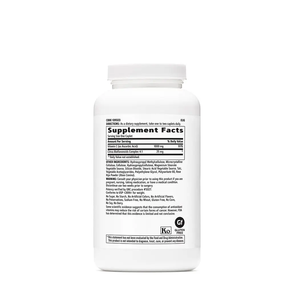 Вітаміни та мінерали GNC Vitamin C 1000 mg Timed-Release, 180 вегакаплет - фото 2
