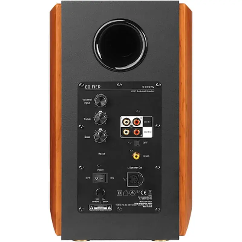 Акустична система Edifier S1000W 120W Bluetooth Wi-Fi Hi-Res Brown (S1000W) - фото 3